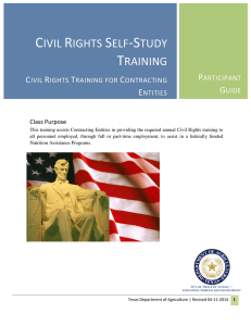 civil rights self-study training