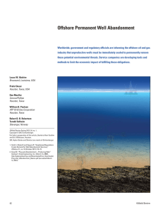 Offshore Permanent Well Abandonment