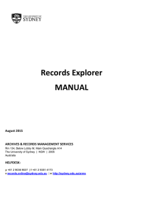 Records Explorer Manual - TRIM 7
