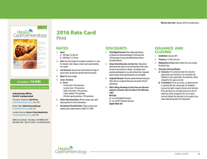 2016 Rate Card