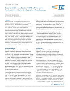 Beyond 25 Gbps - TE Connectivity