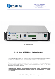 ModBox-850nm-NRZ-1Gbps-25Gbps with Laser and photodetector