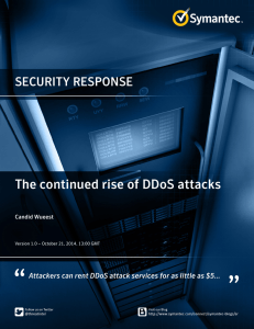 The continued rise of DDoS attacks