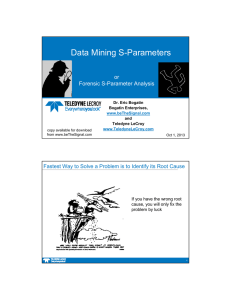 Data Mining S-Parameters - Signal Integrity Academy