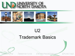 Trademark Basics - University of North Dakota