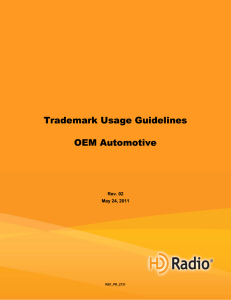 Trademark Usage Guidelines OEM Automotive