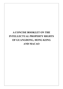 a concise booklet on the intellectual property rights of guangdong