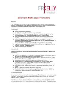 Irish Trade Marks Legal Framework