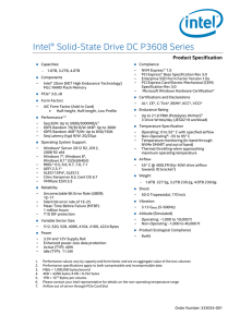 Intel® Solid State Drive Data Center P3608 Series Product