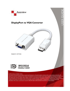 DisplayPort to VGA Converter