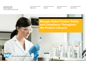 Manage Global Product Safety and Compliance
