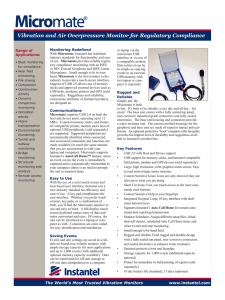 Vibration and Air Overpressure Monitor for Regulatory Compliance