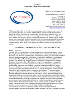 MicroPro® Construction Product Specification Guide