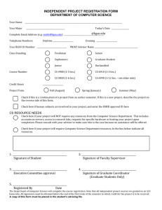 independent project registration form department of computer