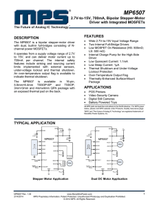 MP6507 - Monolithic Power System