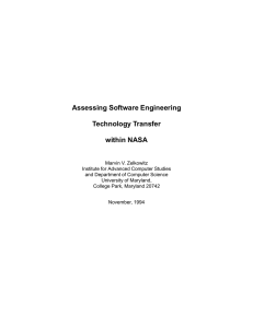 Assessing Software Engineering Technology Transfer within NASA