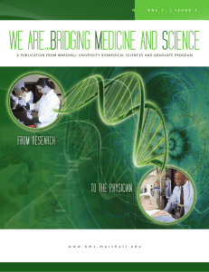 A PUBLICATION FROM MARSHALL UNIVERSITY BIOMEDICAL