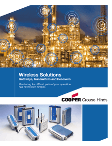 Wireless Solutions Gateways, Transmitters and