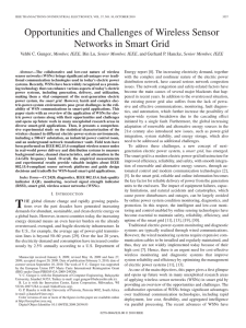 Opportunities and Challenges of Wireless Sensor Networks in Smart