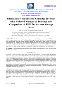 Simulation of an Efficient Cascaded Inverter with