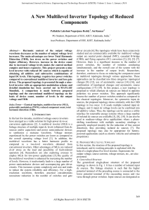 A New Multilevel Inverter Topology of Reduced Components