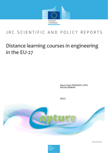 Distance learning courses in engineering in the EU-27