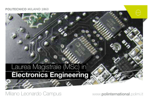 Laurea Magistrale (MSc) in Electronics Engineering