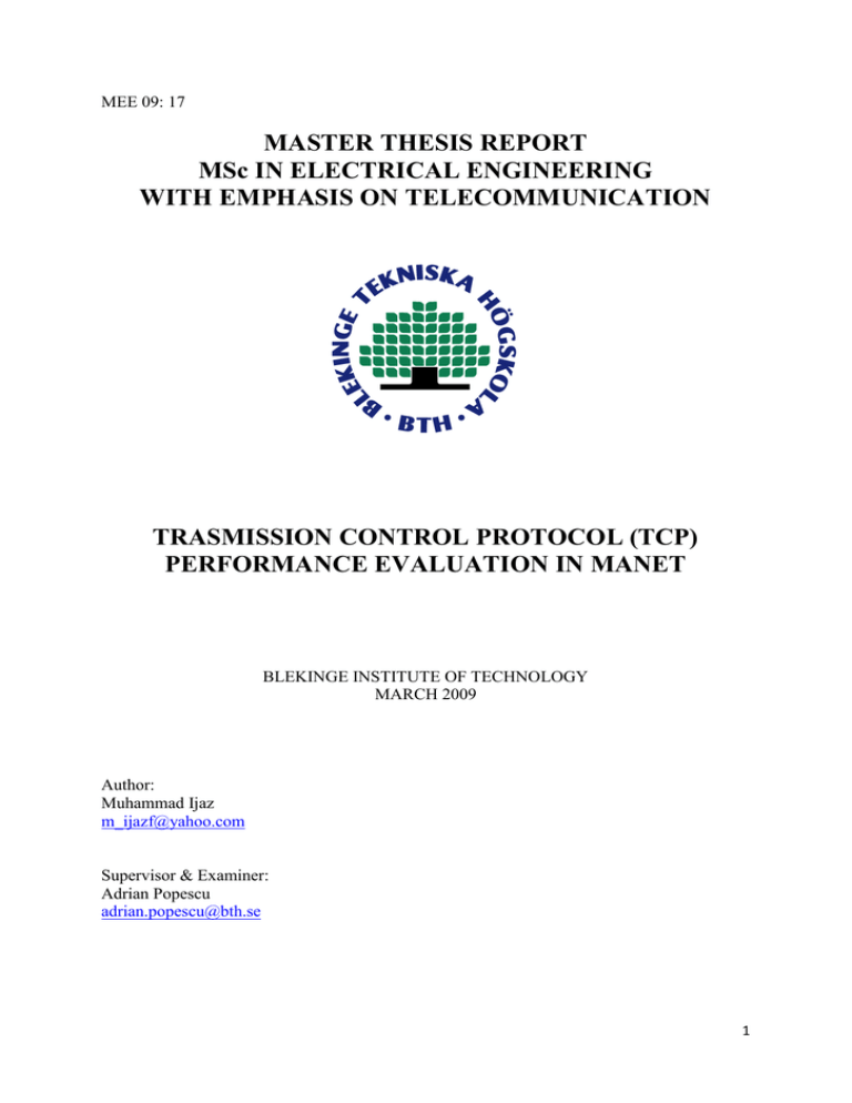 thesis for electrical technology