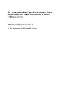 An Investigation of the Equivalent Resistance, Power Requirements