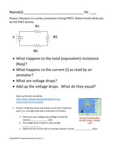 Name(s) Hr. ___ • What happens to the total (equivalent) resistance