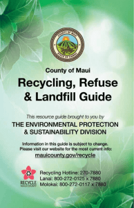 Maui Recycling Guide