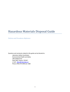 Hazardous Materials Disposal Guide