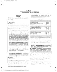 Chapter 9 - Fire Protection Systems