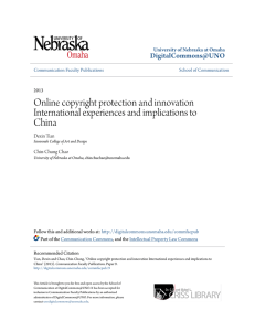 Online copyright protection and innovation International experiences