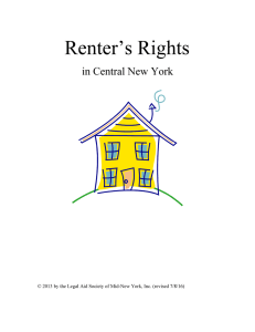 Renter`s Rights - The Legal Aid Society of Mid