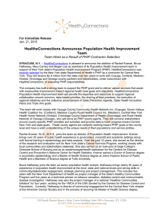 HealtheConnections Announces Population Health Improvement