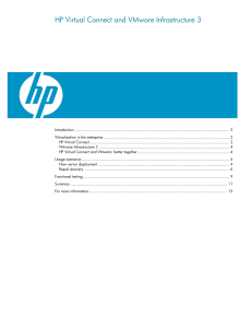 HP Virtual Connect and VMware Infrastructure 3