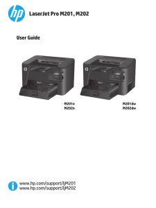 HP LaserJet Pro M201, M202 User Guide