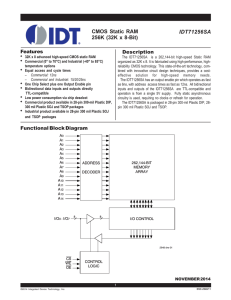 CMOS Static RAM 256K (32K x 8