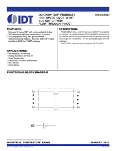 IDTQS3861 QUICKSWITCH® PRODUCTS HIGH