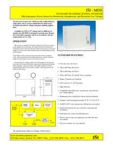 MINI - Inverter Systems, Inc.