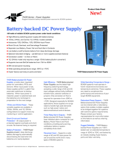 Battery-backed DC Power Supply