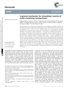 A general mechanism for intracellular toxicity of metal