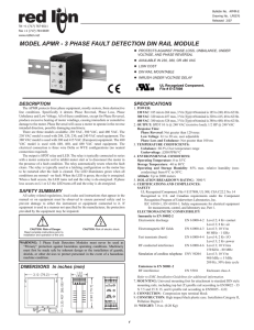 APMR Data Sheet/Manual