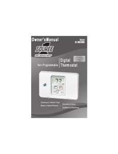 Manual - Thermostats USA