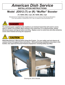 Installation Manual Muffler Booster