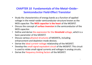 Introduction to Solid State Devices: Chapter 10