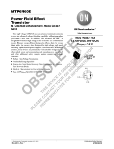 MTP6N60E Power Field Effect Transistor