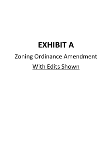 Zoning Ordinance Update with amendments shown