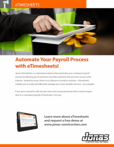 Automate Your Payroll Process with eTimesheets!